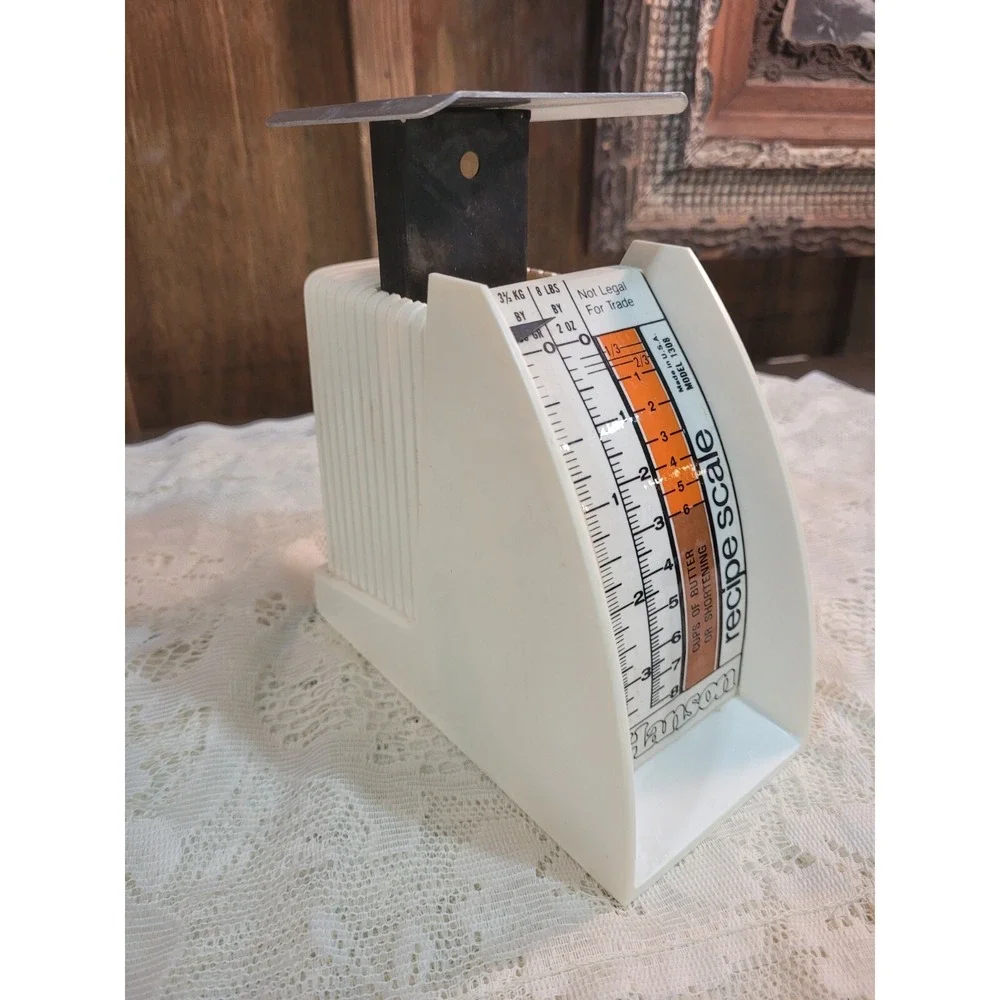 Vintage Kitchen Scale, Hanson Recipe Scale, Model 1308 UGC  MCM Clean Nostalgia